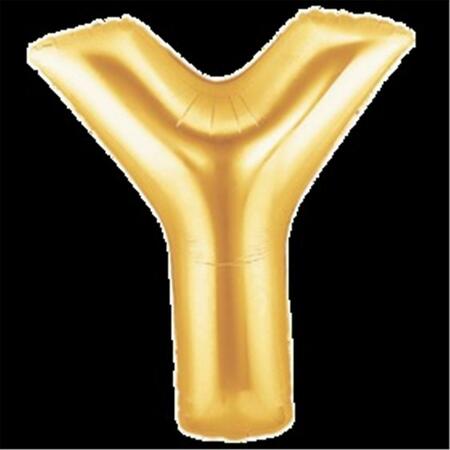 LOFTUS INTERNATIONAL Megaloon Letter Y Gold Balloon B1-5926